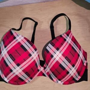 PINK Victoria's Secret Red Plaid Bra